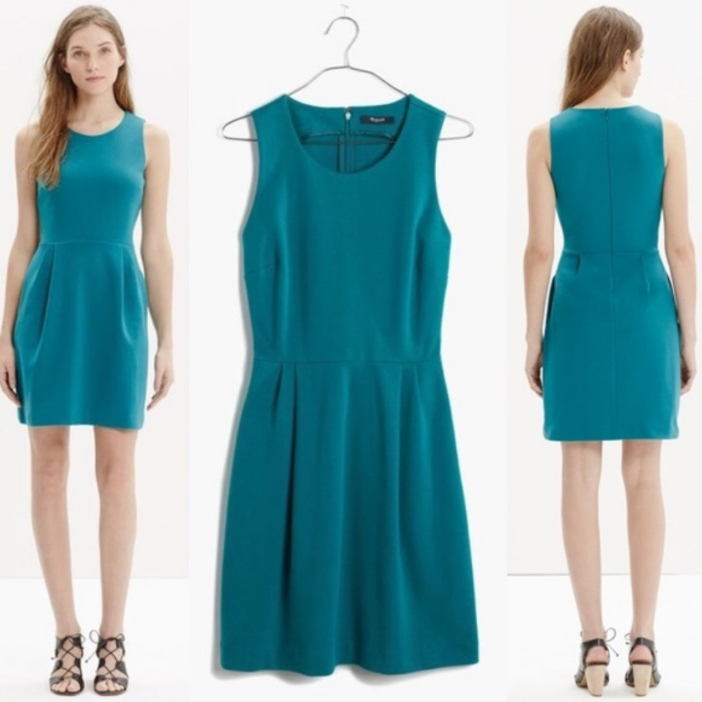 Madewell Teal Verse Dress XS